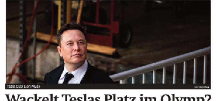 Beitragsbild zu News aus dem Börse Express PDF vom 05.02.2024 (Wackelt Teslas Platz im Olymp? - News von AT&S, Bawag Group, EVN, OMV, Raiffeisen Bank International, Valneva, Varta - Wachstumsüberraschungen Made in the USA - Die zwei Gesichter des DAX … )